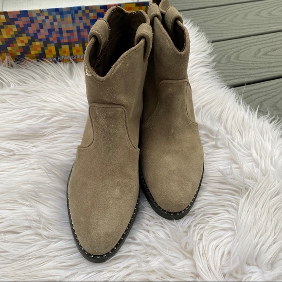 Jeffrey Campbell Suede Konda Ankle Boots - Picture 2 of 6